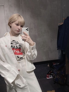 「リーバイス」｜益若つばささん（レディース・150cm）の夏コーディネート