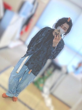 「UNIQLO（ユニクロ）のクロップドクルーネックＴ（半袖）（Tシャツ/カットソー）」を使った、た子さん（レディース・151cm）の春コーディネート