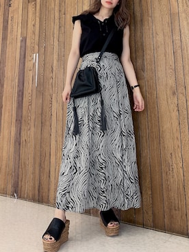 「ENVYM（アンビー）のアイテム（バッグ）」を使った、HITOMIさん（レディース・151cm）の夏コーディネート