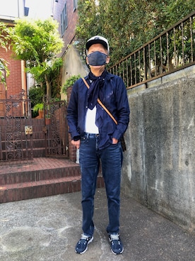 「PAPAS（パパス）のアイテム」を使った、suzuさん（メンズ・173cm）の春コーディネート