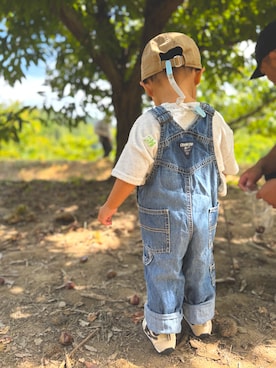 「アイテム（サロペット/オーバーオール）」を使った、じょんちゃん。さん（レディース・174cm）の冬コーディネート