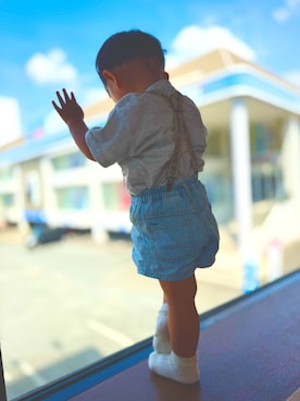 「アイテム（サスペンダー）」を使った、じょんちゃん。さん（レディース・174cm）の冬コーディネート