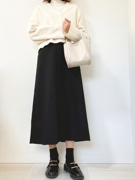 「台形スカート」｜みさん（レディース・160cm）の秋コーディネート
