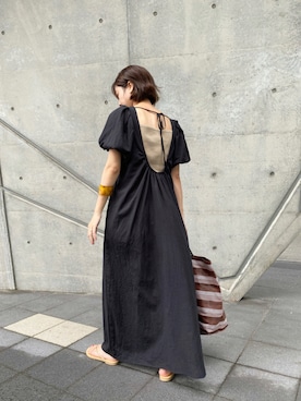 「ニットキャミソール」｜「アイテム（ワンピース/ドレス）」を使った、GOTO_156cmさん（レディース・156cm）の夏コーディネート