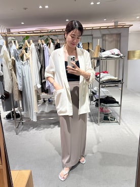 「アイテム（テーラードジャケット）」を使った、GOTO_156cmさん（レディース・156cm）の夏コーディネート