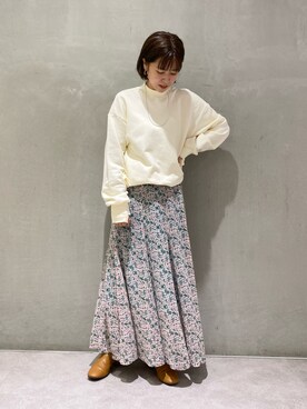 「SHENERY」｜「アイテム（スウェット）」を使った、GOTO_156cmさん（レディース・156cm）の秋コーディネート