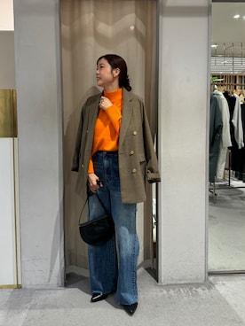 「YAHKI（ヤーキ）のアイテム（ショルダーバッグ）」を使った、GOTO_156cmさん（レディース・156cm）の秋コーディネート