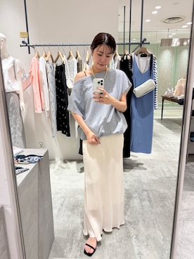 「SHENERY（シーナリー）のアイテム」を使った、GOTO_156cmさん（レディース・156cm）の夏コーディネート