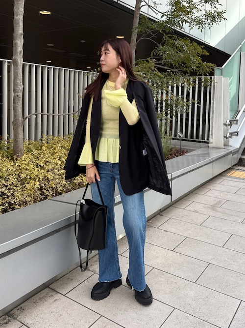 セール】カットオフストレートデニムパンツ（デニムパンツ