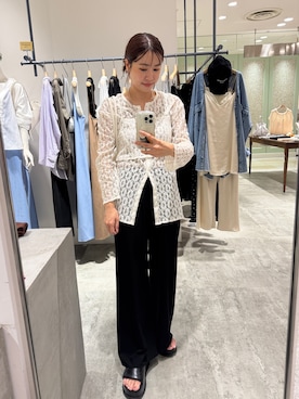 「SHENERY（シーナリー）のアイテム」を使った、GOTO_156cmさん（レディース・156cm）の夏コーディネート