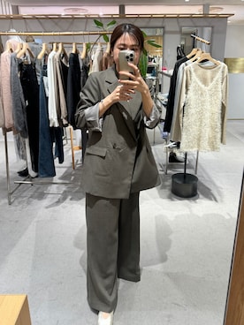 「SHENERY（シーナリー）のアイテム（テーラードジャケット）」を使った、GOTO_156cmさん（レディース・156cm）の秋コーディネート