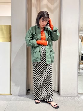 「SHENERY」｜「アイテム（その他アウター）」を使った、GOTO_156cmさん（レディース・156cm）の冬コーディネート