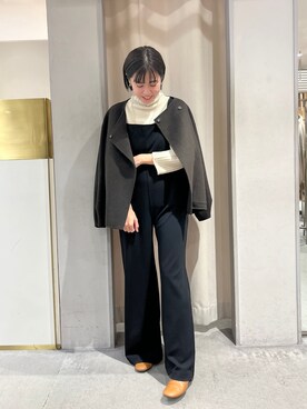 「秋冬」｜「アイテム（オールインワン・サロペット）」を使った、GOTO_156cmさん（レディース・156cm）の秋コーディネート
