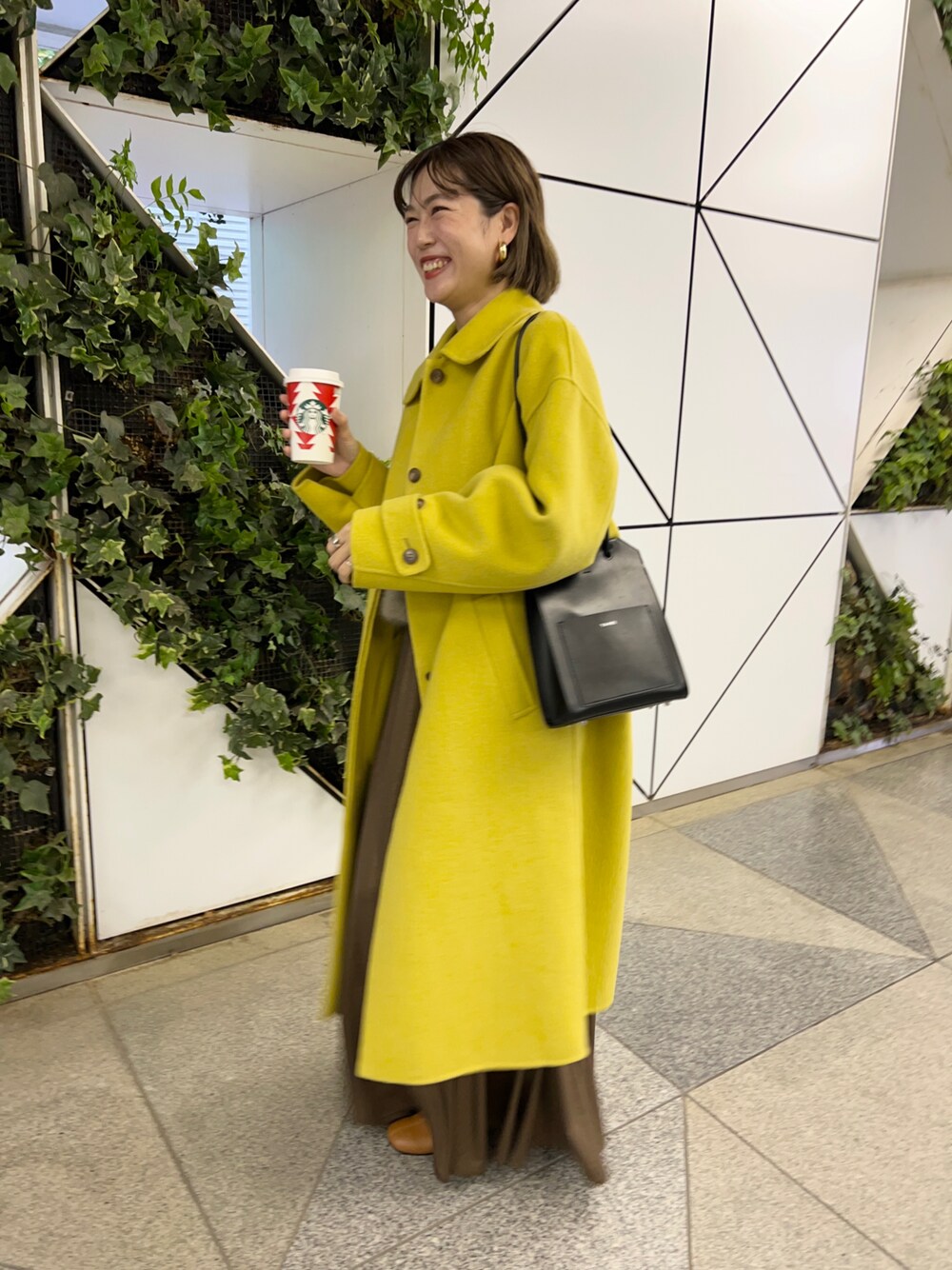 SHENERY（シーナリー） ステンカラーリバーロングコート 