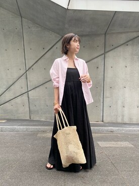 ピンク系のアイテムを使った リネンワンピース の人気ファッションコーディネート Wear