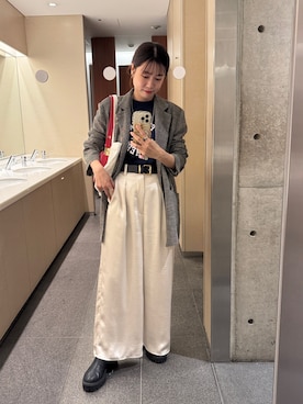 「アイテム（テーラードジャケット）」を使った、GOTO_156cmさん（レディース・156cm）の秋コーディネート