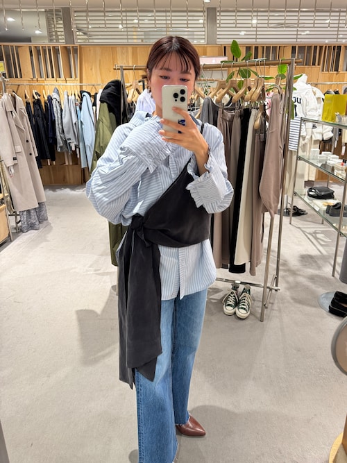 セール】カットオフストレートデニムパンツ（デニムパンツ
