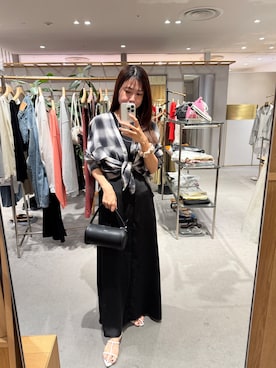 「秋のシャツ着こなし術」｜「アイテム（ワンピース/ドレス）」を使った、GOTO_156cmさん（レディース・156cm）の秋コーディネート