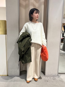 「SHENERY（シーナリー）のアイテム（モッズコート）」を使った、GOTO_156cmさん（レディース・156cm）の冬コーディネート