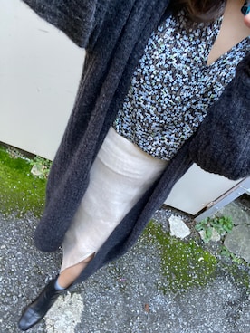 「H&M（エイチ・アンド・エム）のアイテム（カーディガン/ボレロ）」を使った、naaさん（レディース・159cm）の秋コーディネート