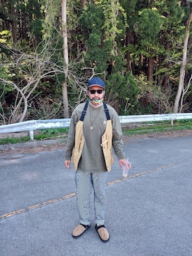 「WORLD WORKERS（ワールドワーカーズ）のアイテム」を使った、rinosmanさん（メンズ・179cm）の春コーディネート