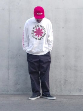 「Dickies（ディッキーズ）のアイテム」を使った、rinosmanさん（メンズ・179cm）の春コーディネート