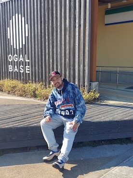 「Polo Ralph Lauren」｜「アイテム（スウェットパンツ）」を使った、rinosmanさん（メンズ・179cm）の春コーディネート