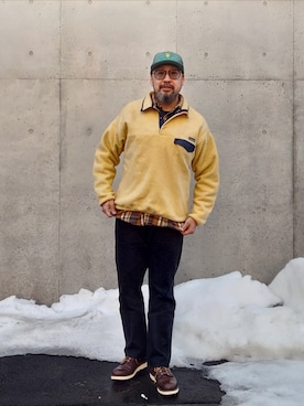 「RED WING（レッドウィング）のアイテム」を使った、rinosmanさん（メンズ・179cm）の冬コーディネート