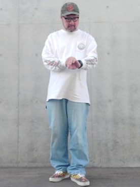 「Dickies（ディッキーズ）のアイテム」を使った、rinosmanさん（メンズ・179cm）の春コーディネート