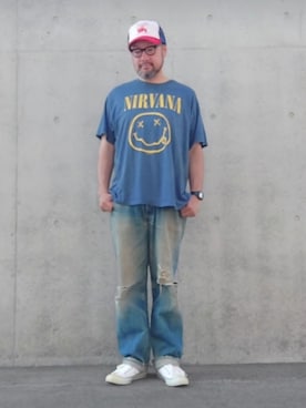 「Levi's（リーバイス）のアイテム（パンツ）」を使った、rinosmanさん（メンズ・179cm）の夏コーディネート