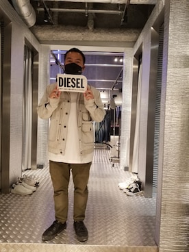 「DIESEL OSAKA」｜「アイテム（ジャケット/アウター）」を使った、utさん（メンズ・160cm）の夏コーディネート