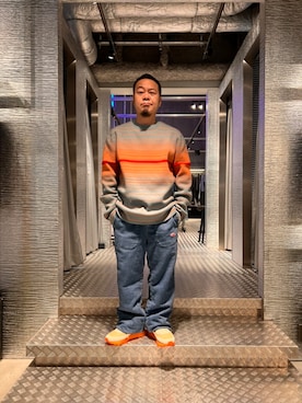 「DIESEL OSAKA」｜utさん（メンズ・160cm）の冬コーディネート