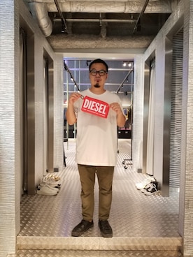 「DIESEL OSAKA」｜utさん（メンズ・160cm）の夏コーディネート