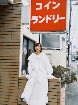 「ウェディングフォト」｜노 바さん（レディース・154cm）の冬コーディネート