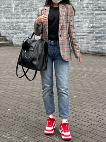 allureville（アルアバイル）の「チェックテーラードジャケット