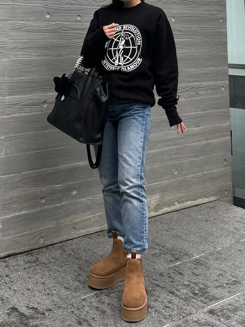 ヒステリックグラマー☆ベア刺繍オーバーサイズスエット HYSTERIC GLAMOUR（ヒステリックグラマー）の「HYSTERIC 76