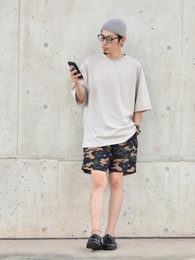 「DANASSA（ダナッサ）のアイテム」を使った、くるまやさん（メンズ・165cm）の夏コーディネート