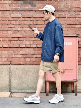「patagonia」｜「アイテム（アナログ腕時計）」を使った、くるまやさん（メンズ・165cm）の秋コーディネート