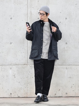 「orcival」｜「アイテム（ブルゾン）」を使った、くるまやさん（メンズ・165cm）の秋コーディネート