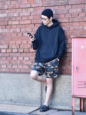 「DANASSA（ダナッサ）のアイテム」を使った、くるまやさん（メンズ・165cm）の秋コーディネート