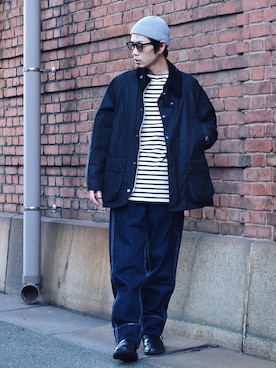 「orcival」｜「アイテム（ブルゾン）」を使った、くるまやさん（メンズ・165cm）の秋コーディネート
