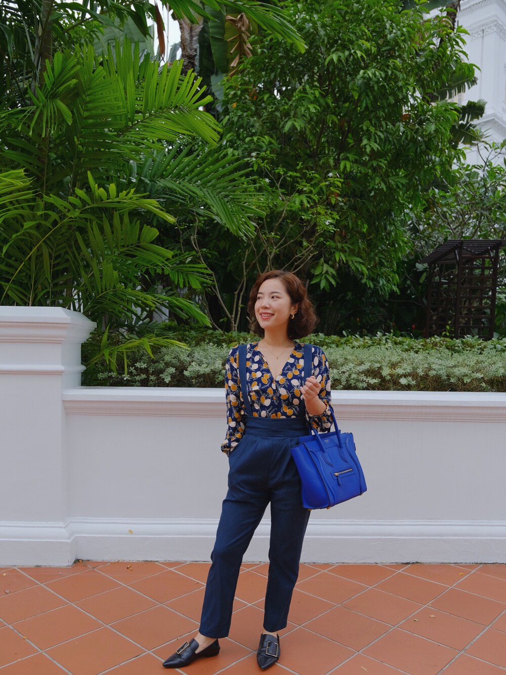 「daily look、weekend、date style♡、ootd、outfit、outfitoftheday、oldceline、casual、French style」｜「despetitshautsのアイテム（トップス、ブルー系）」を使った、自然卷tutuさん（レディース・160cm）の冬コーディネートの1枚目の写真