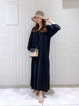 「アパートバイローリーズ」｜「アイテム（帽子）」を使った、harukaさん（レディース・152cm）の春コーディネート