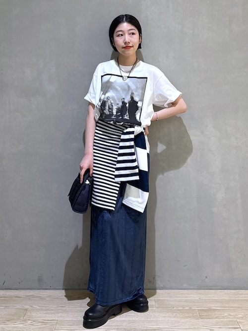 美品 アダムエロペ別注 Miller ロングスカート ブラック MILLER