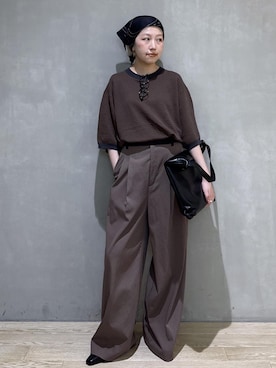 「EMOELLE（エモエレ）のアイテム」を使った、hiroさん（レディース・157cm）の夏コーディネート