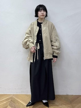 「PROVOKE （プロヴォーク）のアイテム」を使った、hiroさん（レディース・157cm）の冬コーディネート