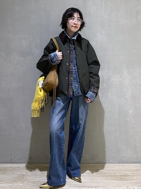 「アイテム（その他アウター）」を使った、hiroさん（レディース・157cm・20代）の秋コーディネート