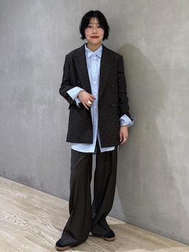 「アイテム（スラックス）」を使った、hiroさん（レディース・157cm・20代）の秋コーディネート