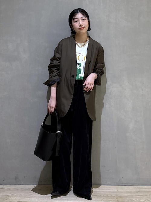 セール】LIMONTAノーカラーダウンジャケット（ダウンジャケット/コート