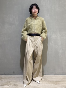 「アイテム（サンダル）」を使った、hiroさん（レディース・157cm）の秋コーディネート